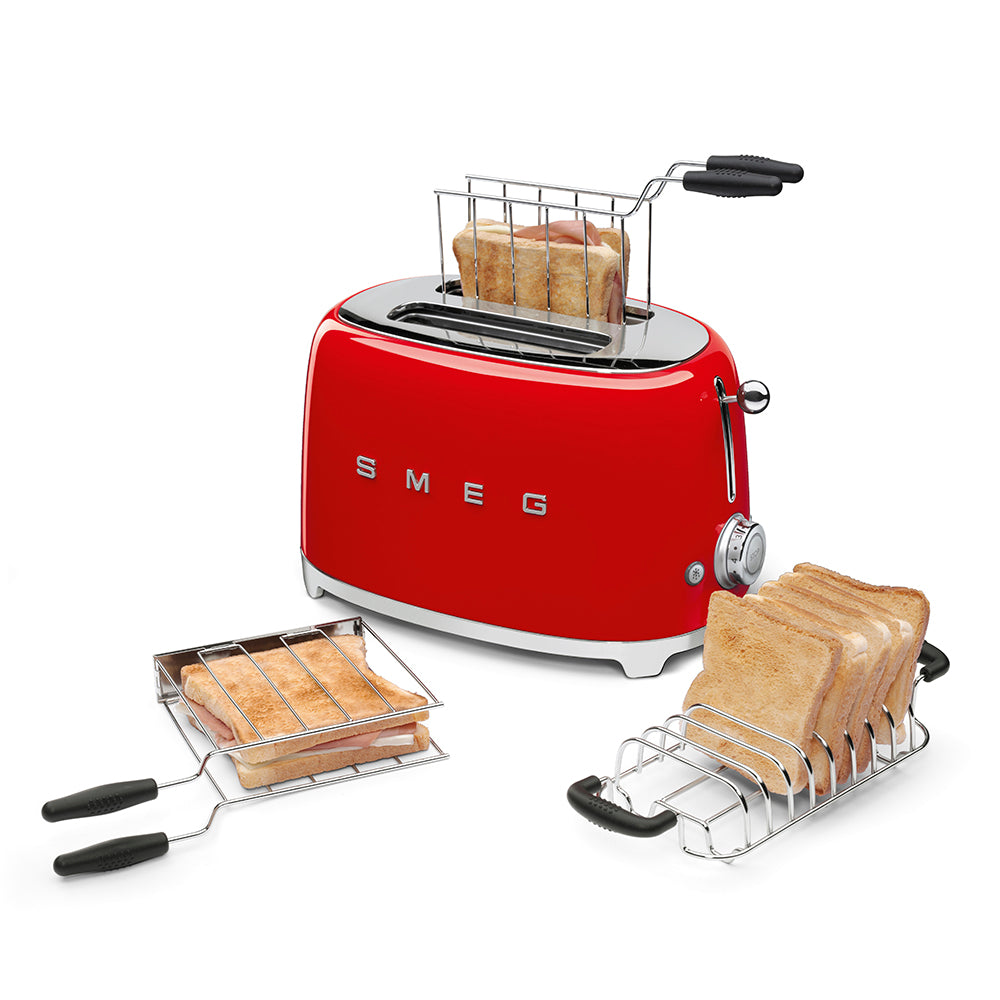 TOSTADORA SMEG 50´S RETRO STYLE 2R ROJA TSF01RDAR