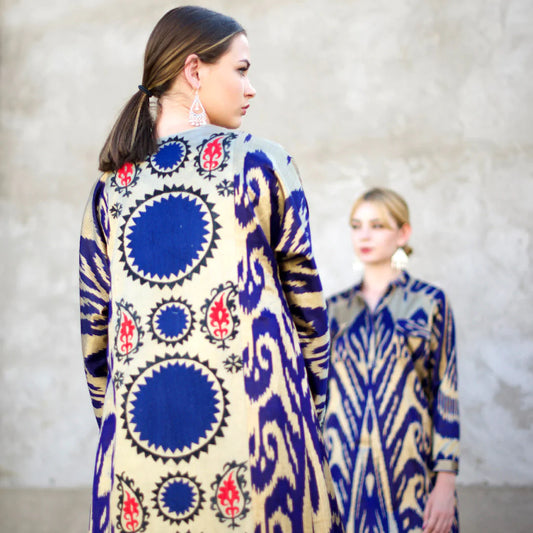 Uzbekistán, Bibi Hanum, Ikat y diseño de ropa Con el objetivo de ser social y culturalmente responsable