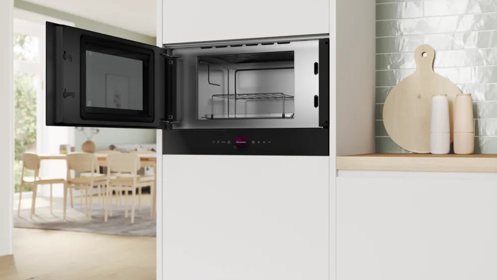 MICROONDAS BOSCH EMPOTRABLE 60 CM APERTURA IZQUIERDA SERIE 8 BLACK BEL7321B1