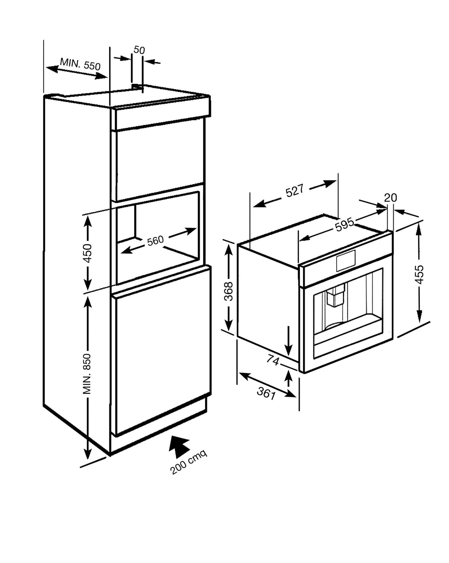 MÁQUINA DE CAFE SMEG DE ENCASTRE CMS6451XAR