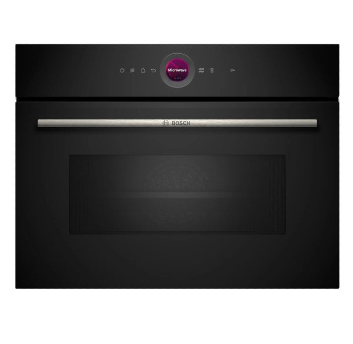 MICROONDAS BOSCH CRISTAL NEGRO CON GRILL 36L ABATIBLE CEG732XB1