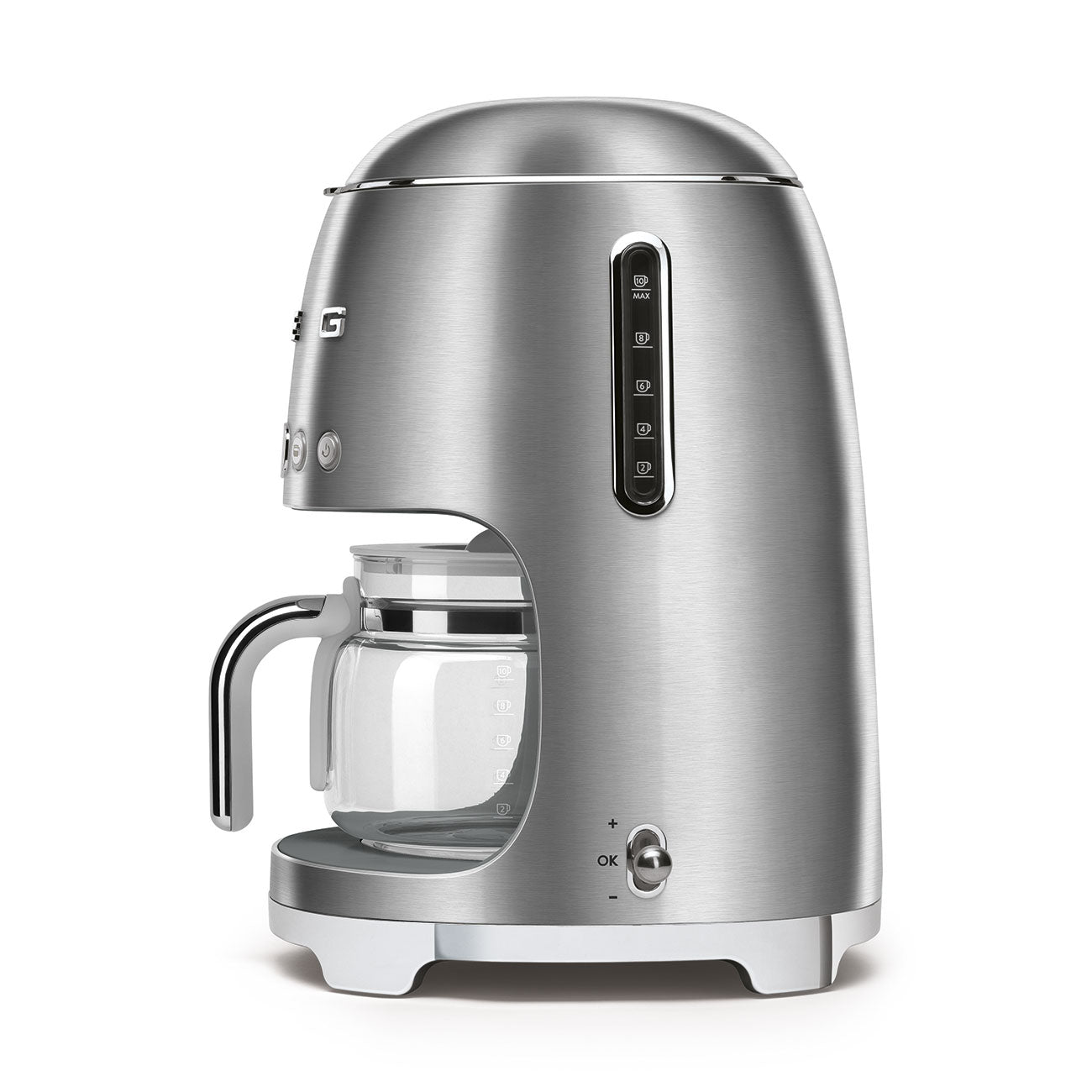 CAFETERA DE FILTRO SMEG 50'S RETRO STYLE CROMADA DCF02SSAR