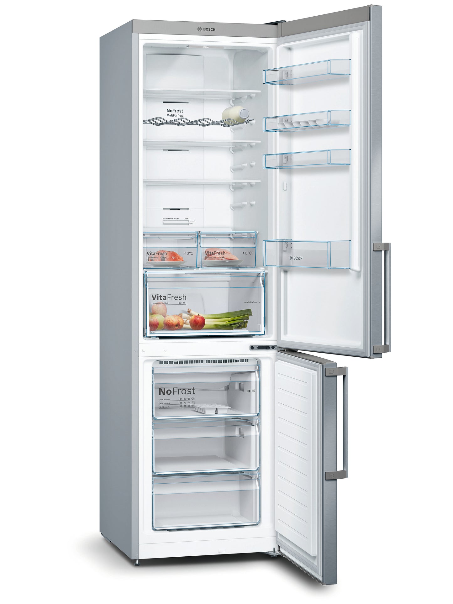 HELADERA BOSCH COMBI 400 LTS NO FROST A++ KGN39XIEP