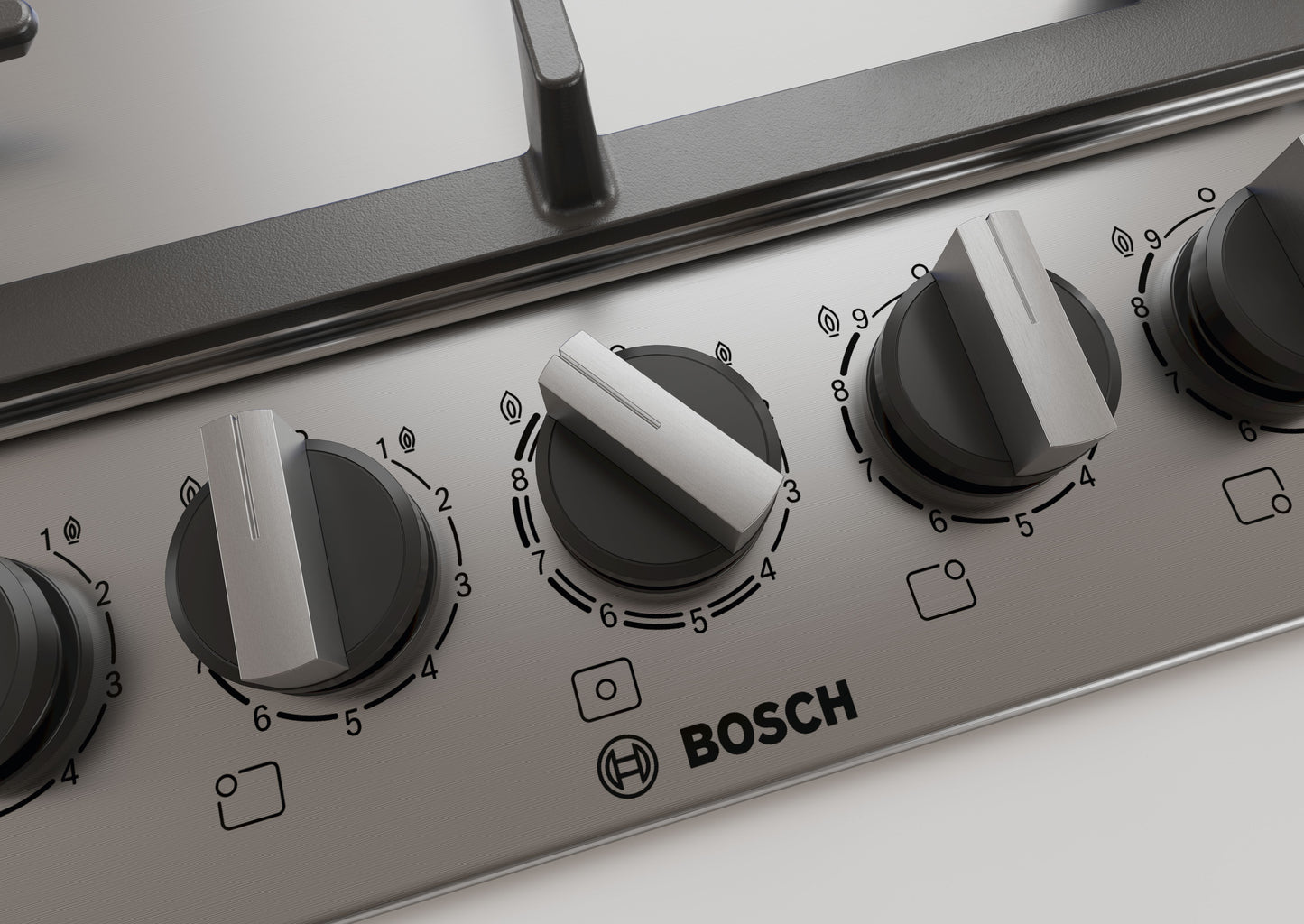 ANAFE BOSCH A GAS 90CM INOX SERIE 6 (9590) PCR9A5B90