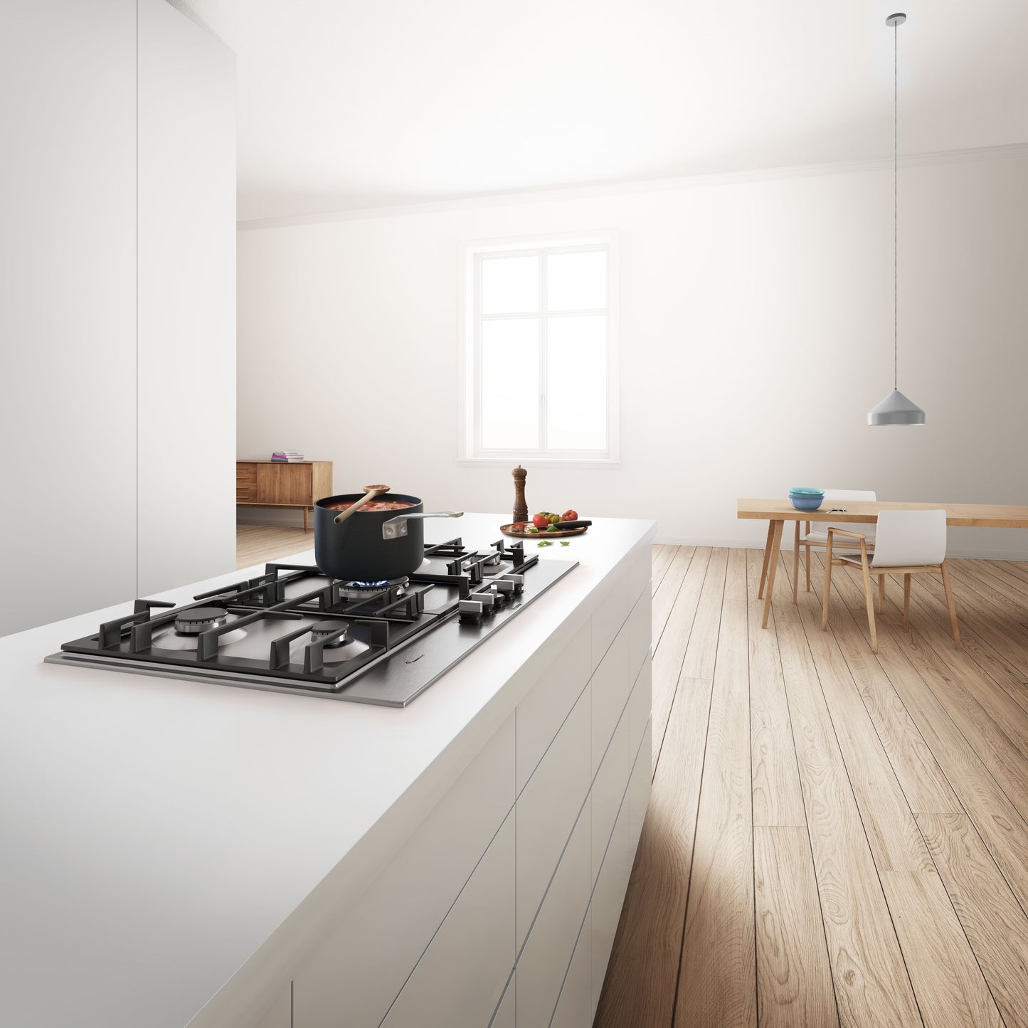 ANAFE BOSCH A GAS 90CM INOX SERIE 6 (9590) PCR9A5B90