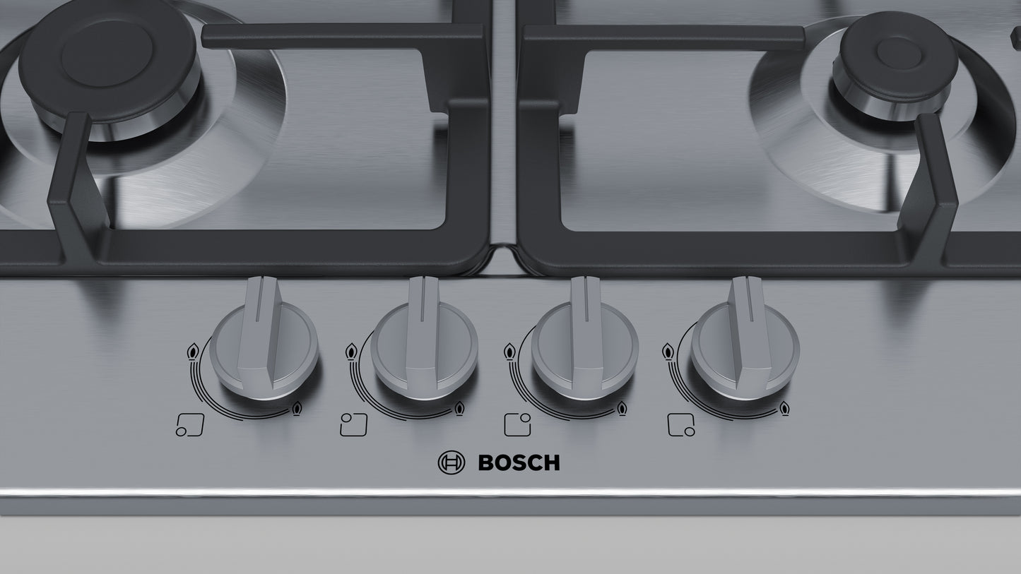 ANAFE BOSCH 4HORNALLAS INOX 60CM (2777) PGH6B5B90