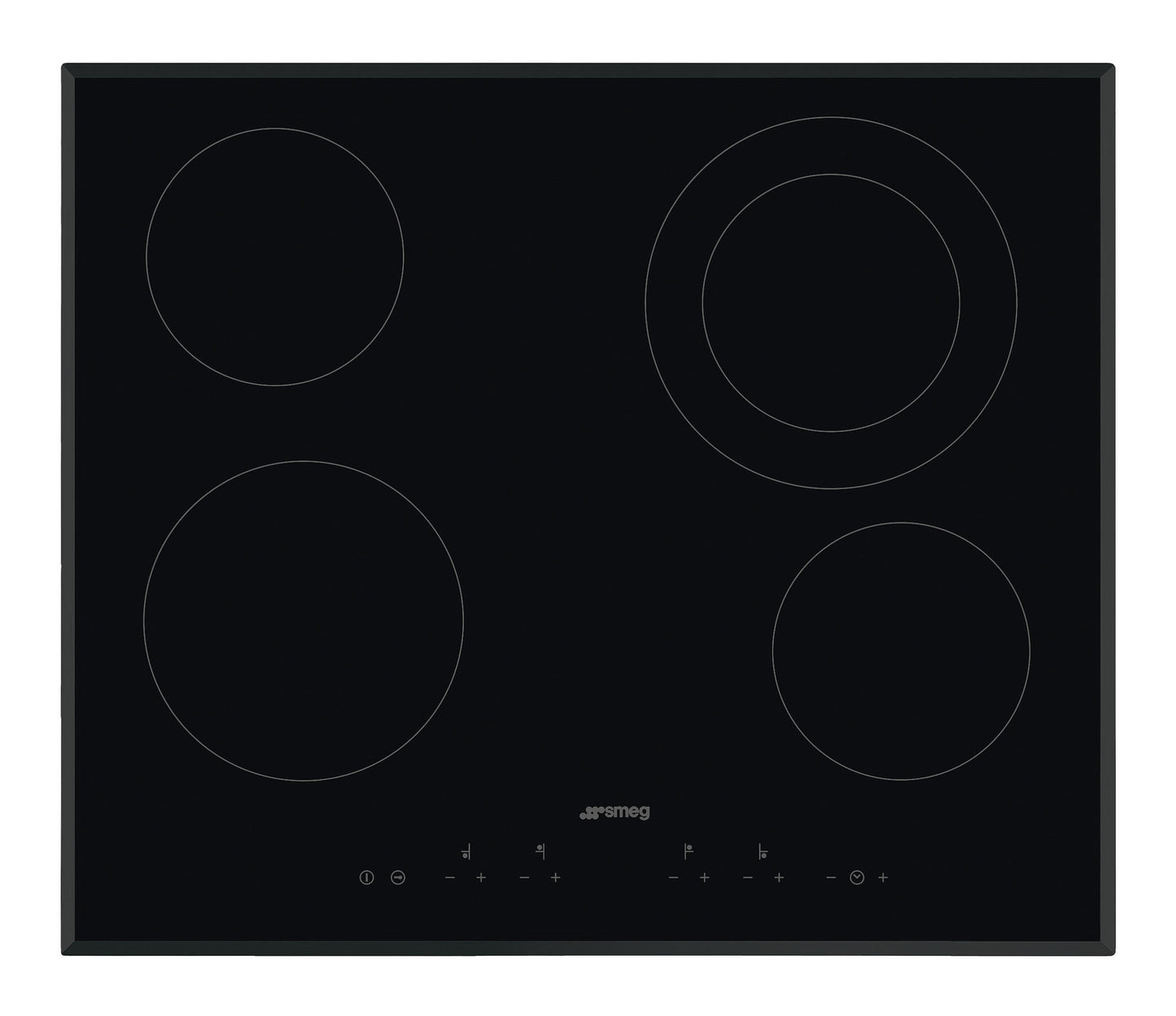 ANAFE SMEG VITRO 60 CM 4 ZONAS SE364ETBAR