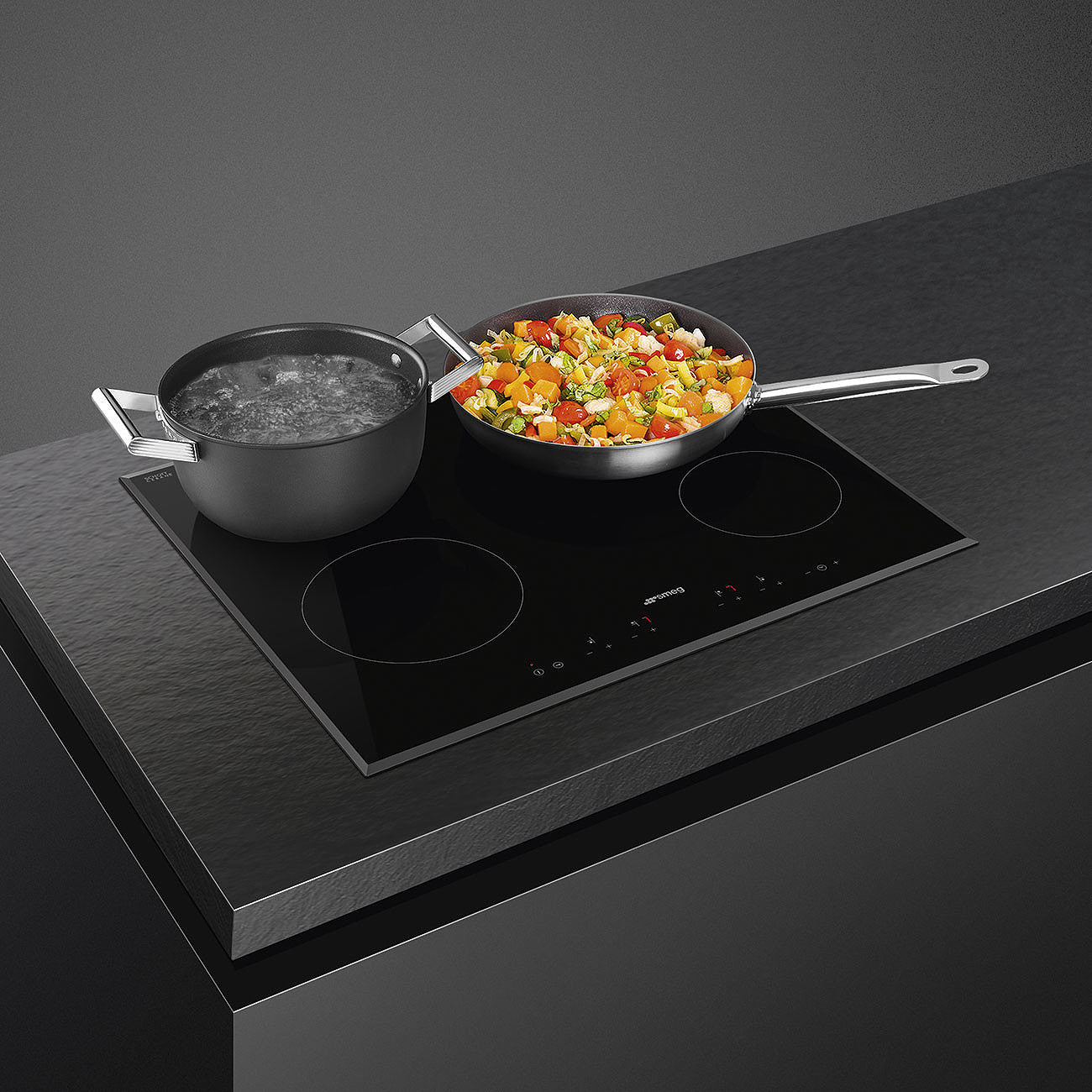 ANAFE SMEG VITRO 60 CM 4 ZONAS SE364ETBAR