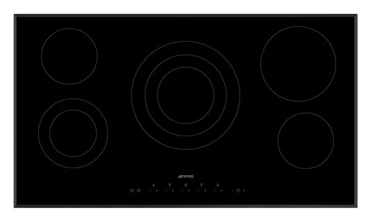 ANAFE SMEG VITRO 90 CM 5 ZONAS SE395ETBAR