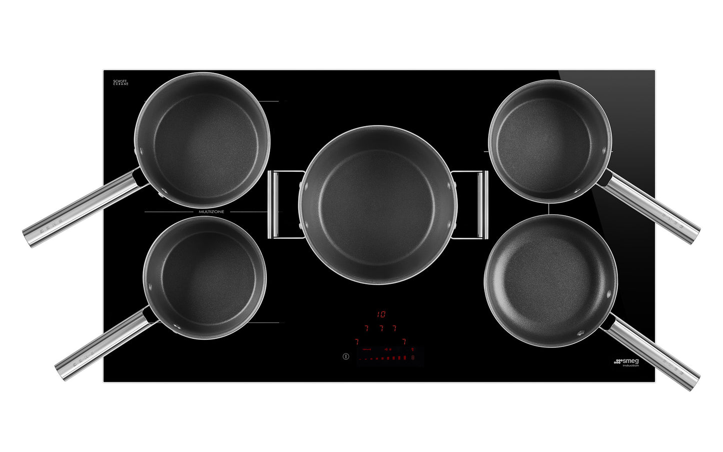 ANAFE SMEG INDUCCION 90 CM 5 ZONAS SI1M4954DAR