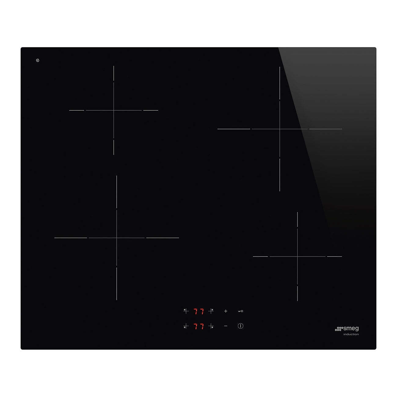 ANAFE SMEG INDUCCIÓN 60 CM 4 ZONAS NEGRO SI5641DAR