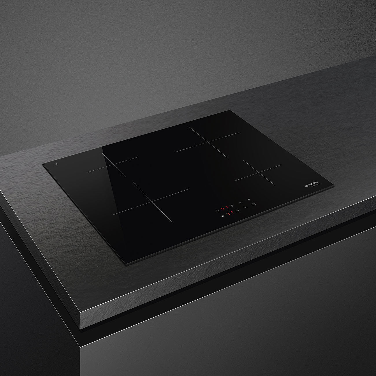 ANAFE SMEG INDUCCIÓN 60 CM 4 ZONAS NEGRO SI5641DAR