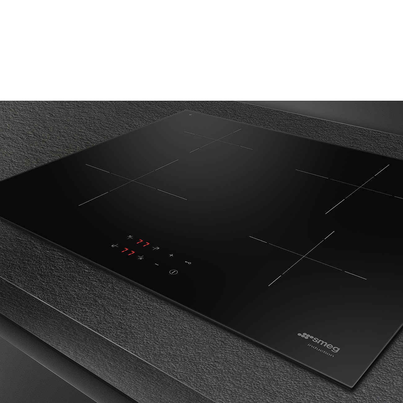 ANAFE SMEG INDUCCIÓN 60 CM 4 ZONAS NEGRO SI5641DAR