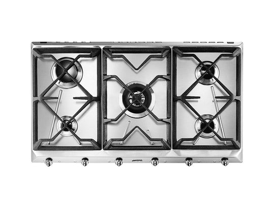 ANAFE SMEG GAS 90 CM 5H SRV596GH5AR