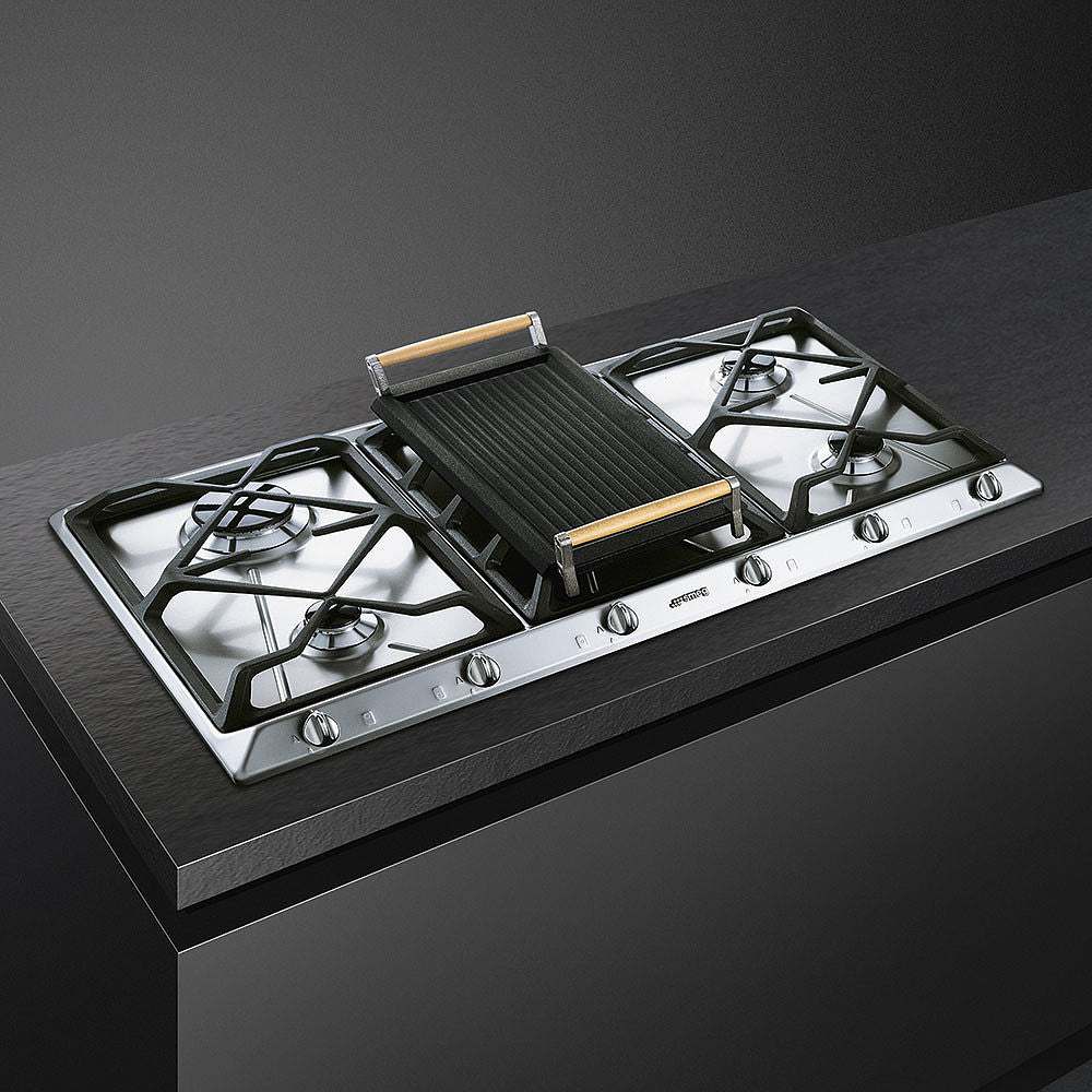 ANAFE SMEG GAS 90 CM 5H SRV596GH5AR