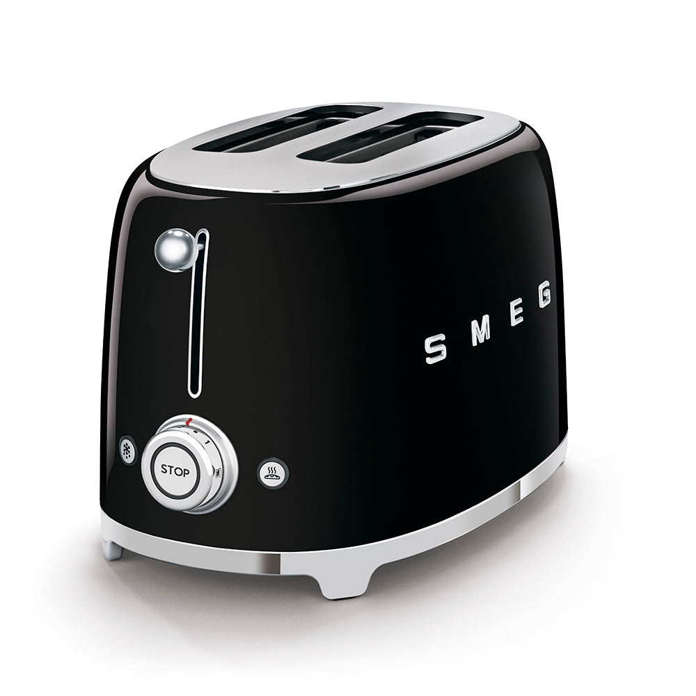 TOSTADORA SMEG 50´S RETRO STYLE 2R NEGRA TSF01BLAR