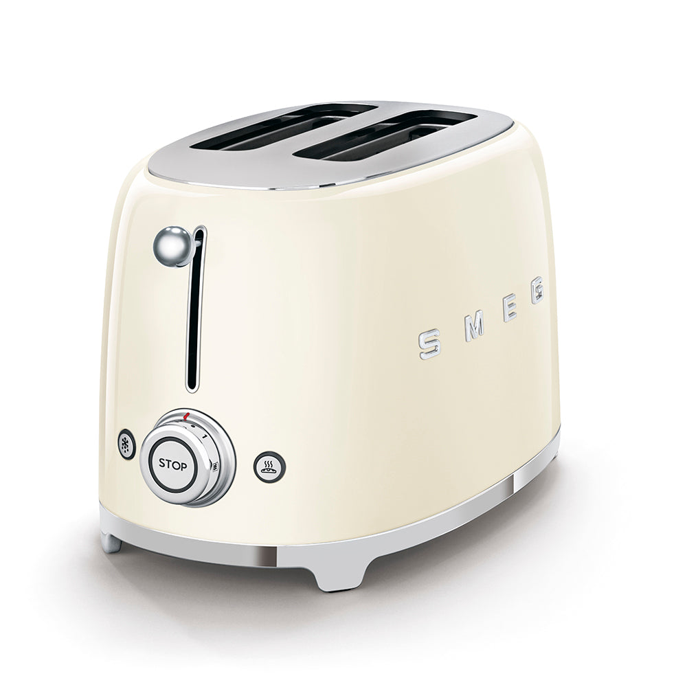 TOSTADORA SMEG 50´S RETRO STYLE 2R CREMA TSF01CRAR