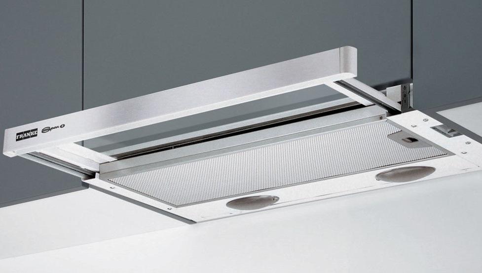 Campana FRANKE FLEXA 60cm para alacena Frente Acero 1458-904