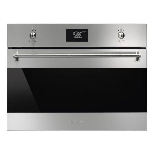 HORNO SMEG COMBINADO MICROONDAS 60CM SF4390MCXAR
