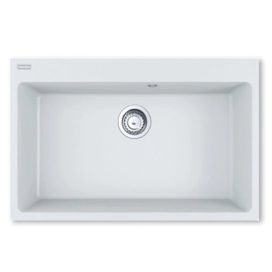 BACHA FRANKE PILETA FRAGRANITE CENTRO CNG 610/210-73 Blanco